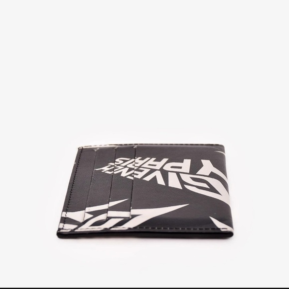Givenchy Black White Logo Leather Card Holder - Picture 4 of 4